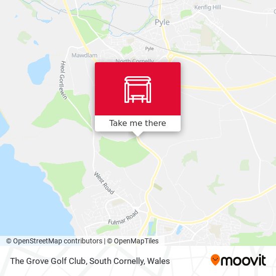 The Grove Golf Club, South Cornelly map