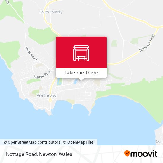 Nottage Road, Newton map