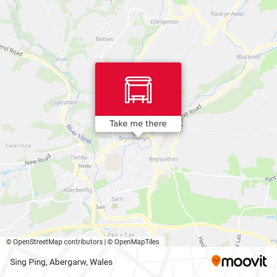 Sing Ping, Abergarw map