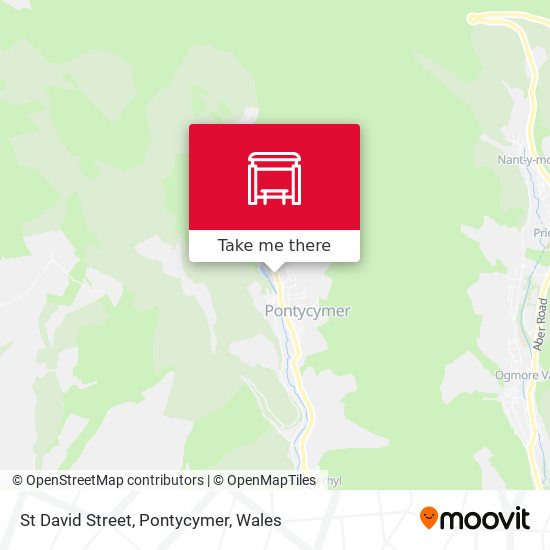 St David Street, Pontycymer map