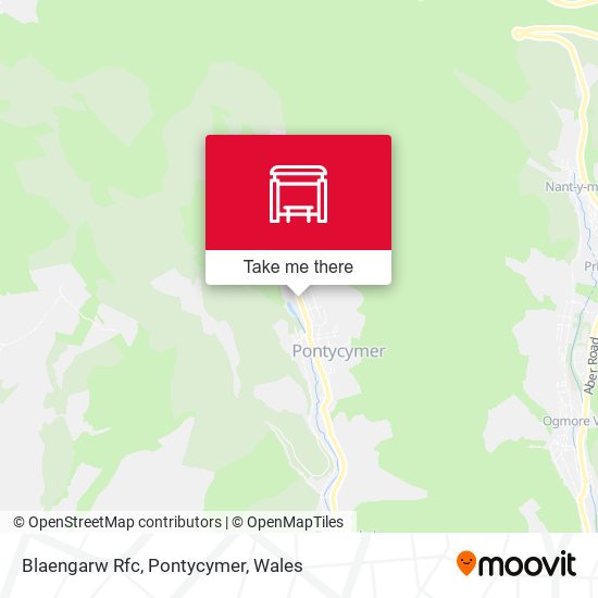 Blaengarw Rfc, Pontycymer map