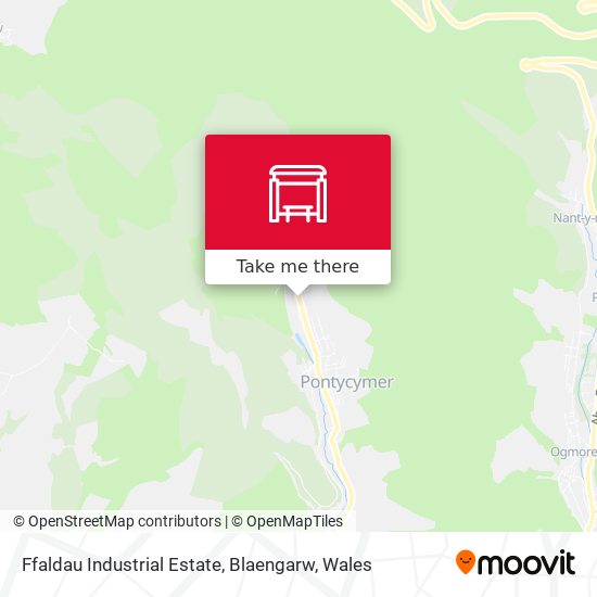 Ffaldau Industrial Estate, Blaengarw map