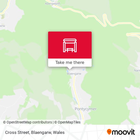 Cross Street, Blaengarw map