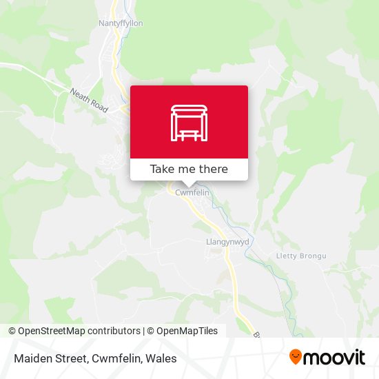 Maiden Street, Cwmfelin map