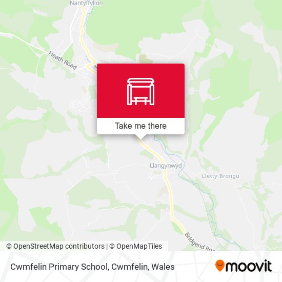 Cwmfelin Primary School, Cwmfelin map