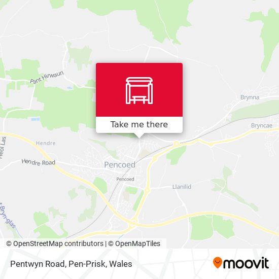 Pentwyn Road, Pen-Prisk map
