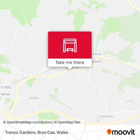 Trenos Gardens, Bryn-Cae map