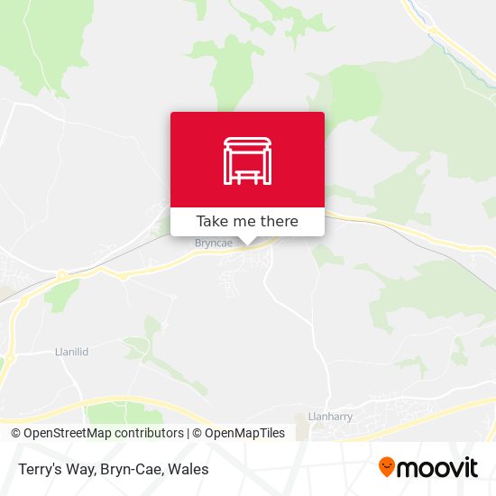 Terry's Way, Bryn-Cae map
