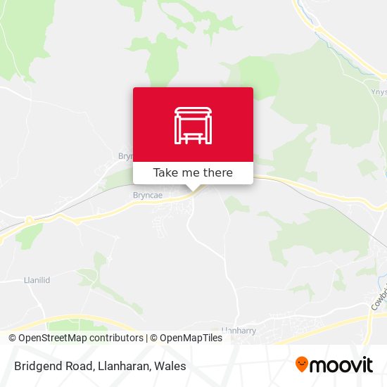 Bridgend Road, Llanharan map