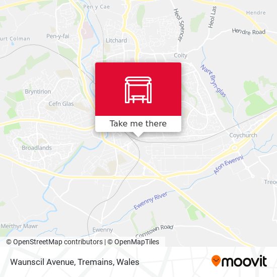 Waunscil Avenue, Tremains map