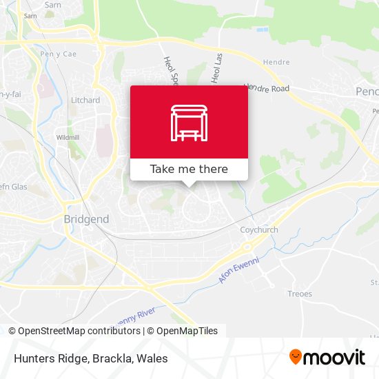 Hunters Ridge, Brackla map