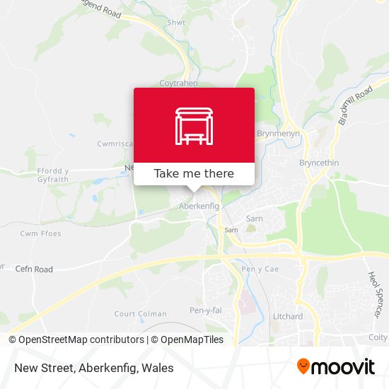 New Street, Aberkenfig map