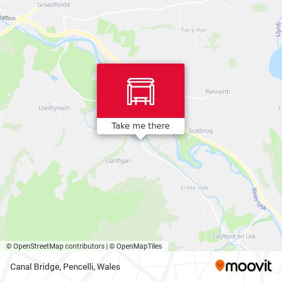 Canal Bridge, Pencelli map