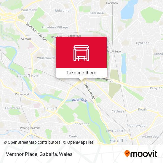 Ventnor Place, Gabalfa map