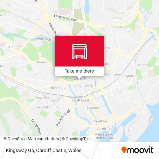 Kingsway Ga, Cardiff Castle map