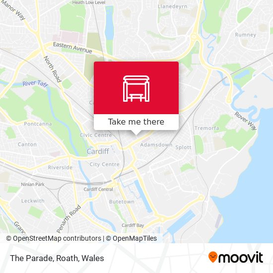 The Parade, Roath map
