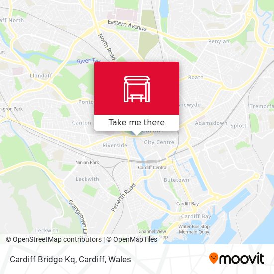 Cardiff Bridge Kq, Cardiff map