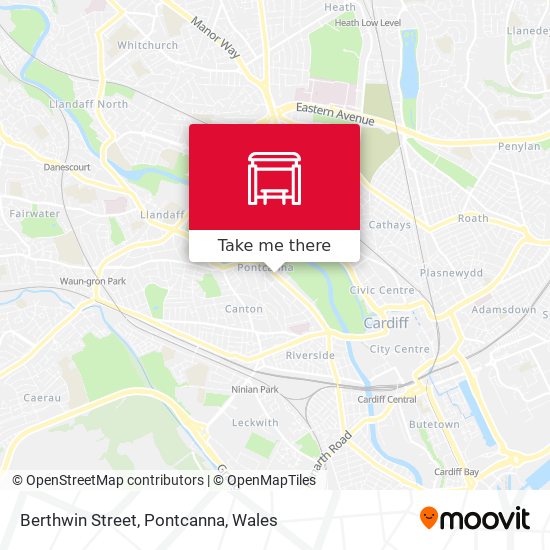 Berthwin Street, Pontcanna map