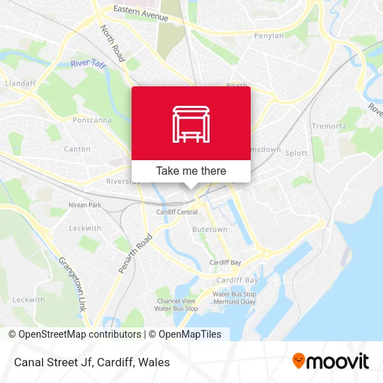 Canal Street Jf, Cardiff map