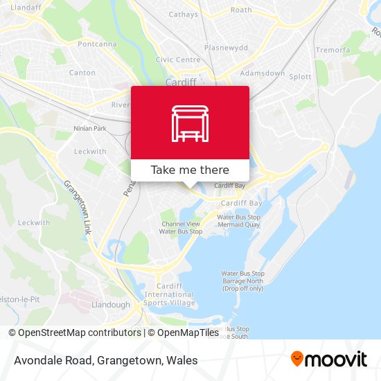 Avondale Road, Grangetown map