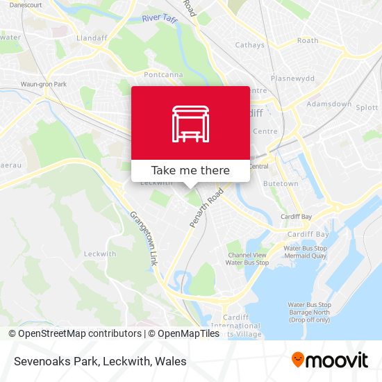Sevenoaks Park, Leckwith map