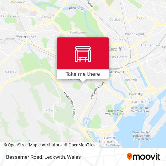 Bessemer Road, Leckwith map