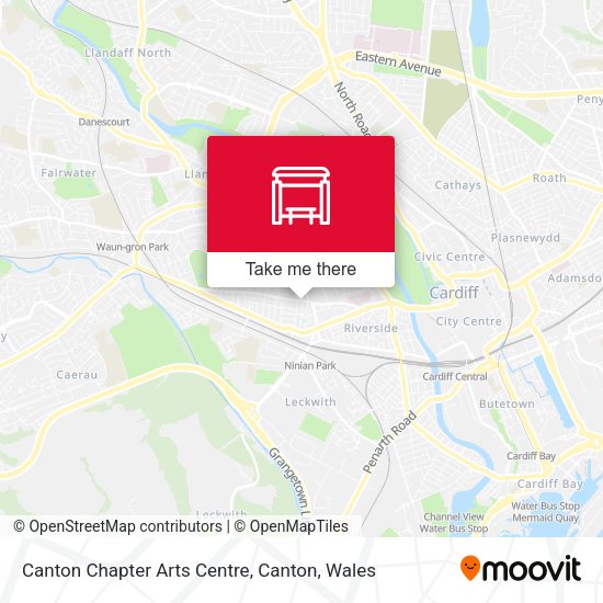Canton Chapter Arts Centre, Canton map