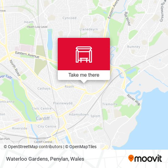 Waterloo Gardens, Penylan map