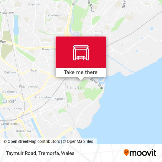 Taymuir Road, Tremorfa map