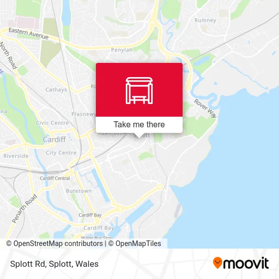 Splott Rd, Splott map