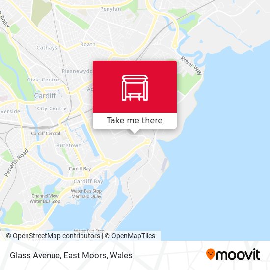 Glass Avenue, East Moors map