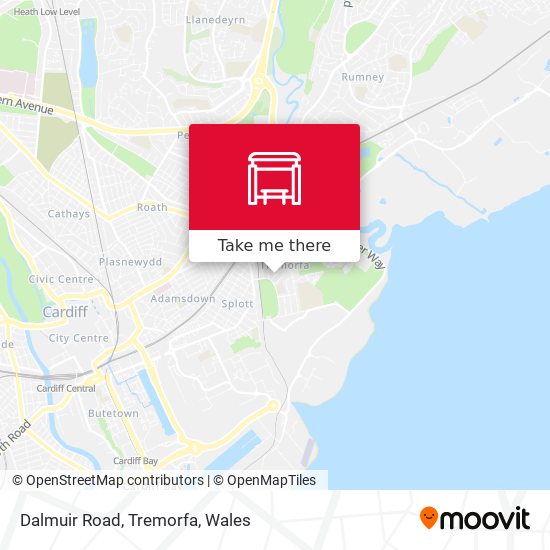 Dalmuir Road, Tremorfa map