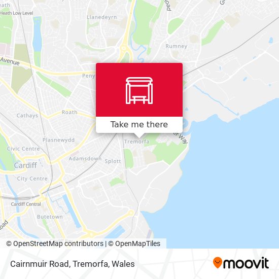 Cairnmuir Road, Tremorfa map