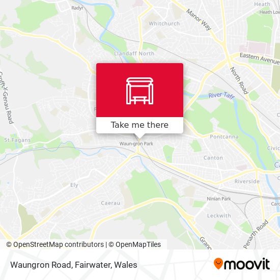 Waungron Road, Fairwater map
