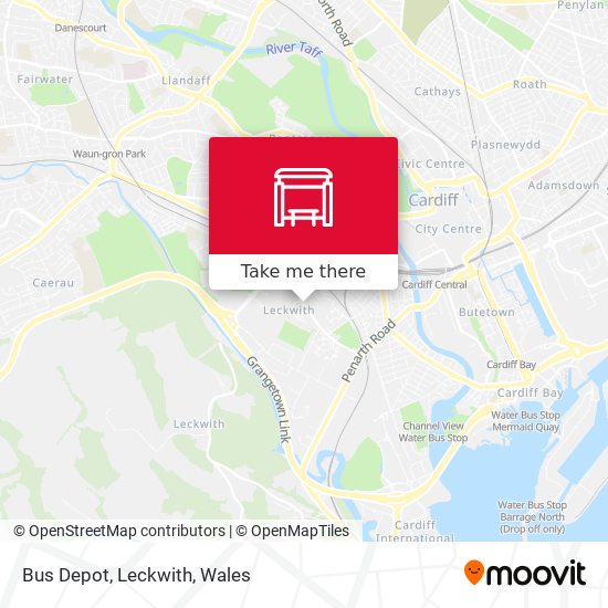 Bus Depot, Leckwith map