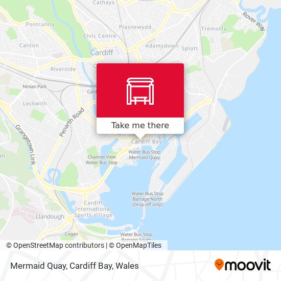 Mermaid Quay, Cardiff Bay map