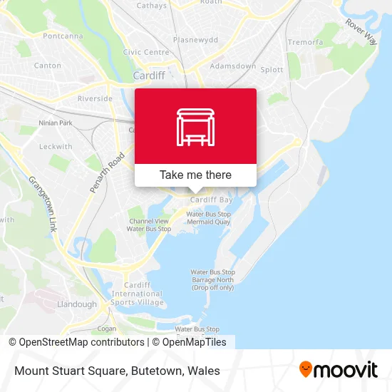 Mount Stuart Square, Butetown map
