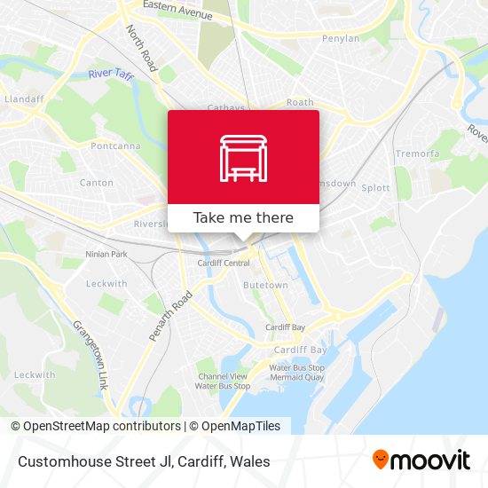 Customhouse Street Jl, Cardiff map