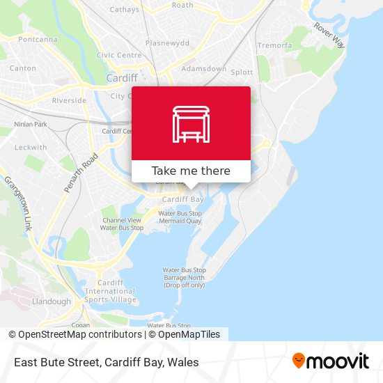 East Bute Street, Cardiff Bay map