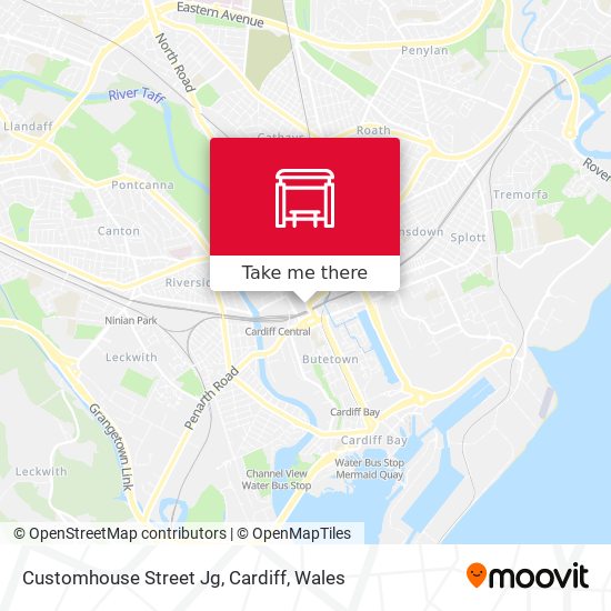 Customhouse Street Jg, Cardiff map