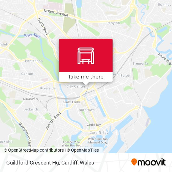 Guildford Crescent Hg, Cardiff map