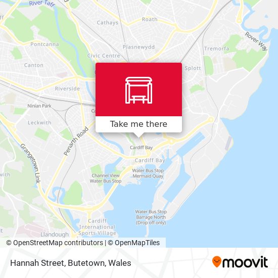 Hannah Street, Butetown map