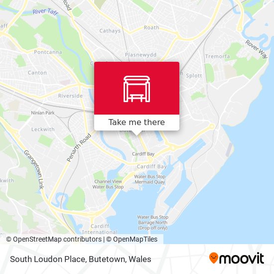 South Loudon Place, Butetown map
