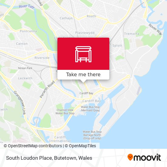South Loudon Place, Butetown map