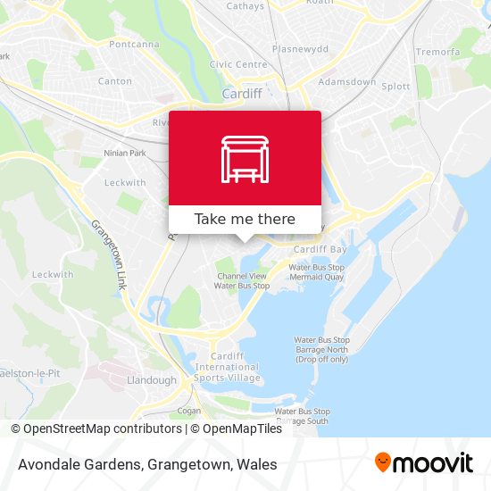Avondale Gardens, Grangetown map