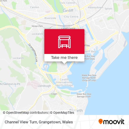 Channel View Turn, Grangetown map