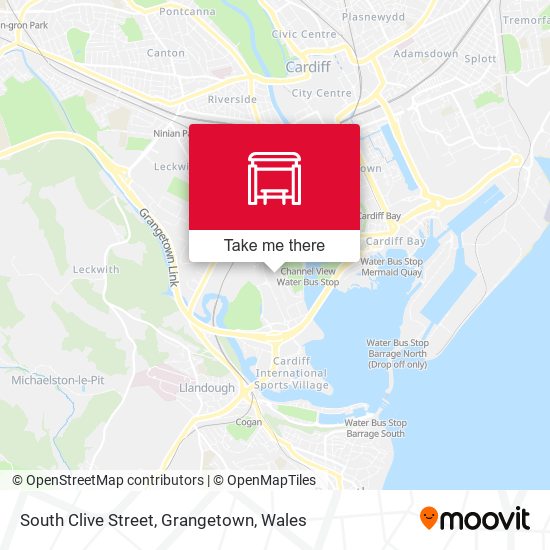 South Clive Street, Grangetown map