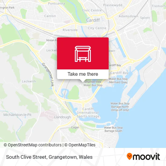 South Clive Street, Grangetown map