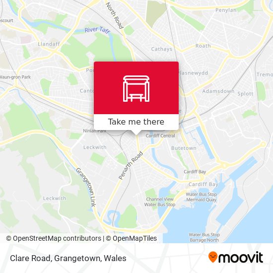 Clare Road, Grangetown map
