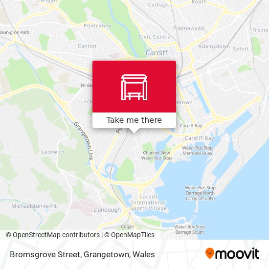 Bromsgrove Street, Grangetown map